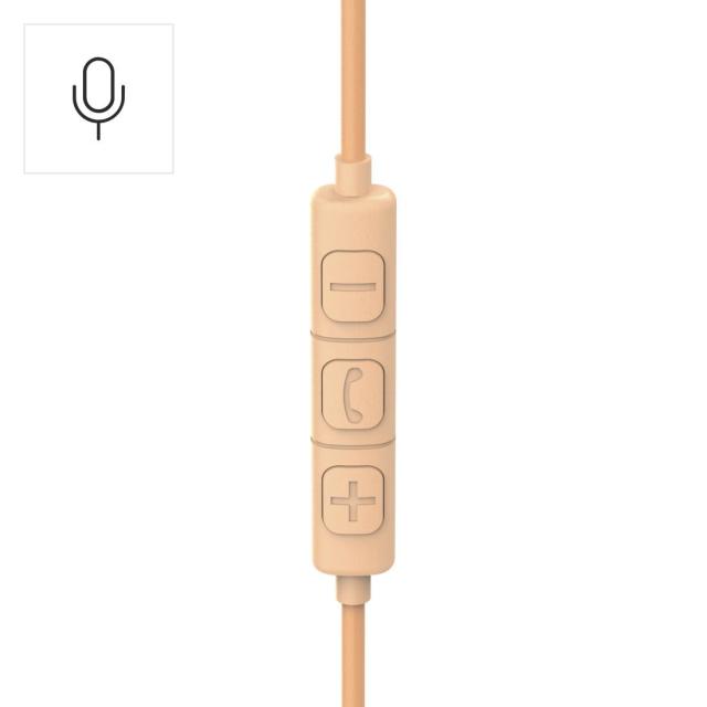 Слушалки HAMA Fun C, микрофон, USB Type-C, Оранжев