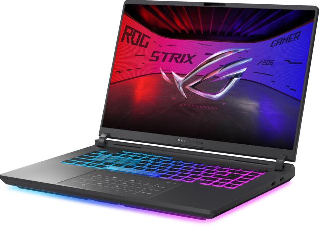 Лаптоп ASUS ROG Strix G16 G615JMR-RV063, Intel Core i7-14650HX 16C (1.60 / 5.20 GHz, 30MB Cache), 16.0" (40.64 cm) FullHD+ IPS, NVIDIA GF RTX5060 8GB GDDR7 DLSS 4, 32GB DDR5, 1TB M.2 NVMe SSD, Free DOS