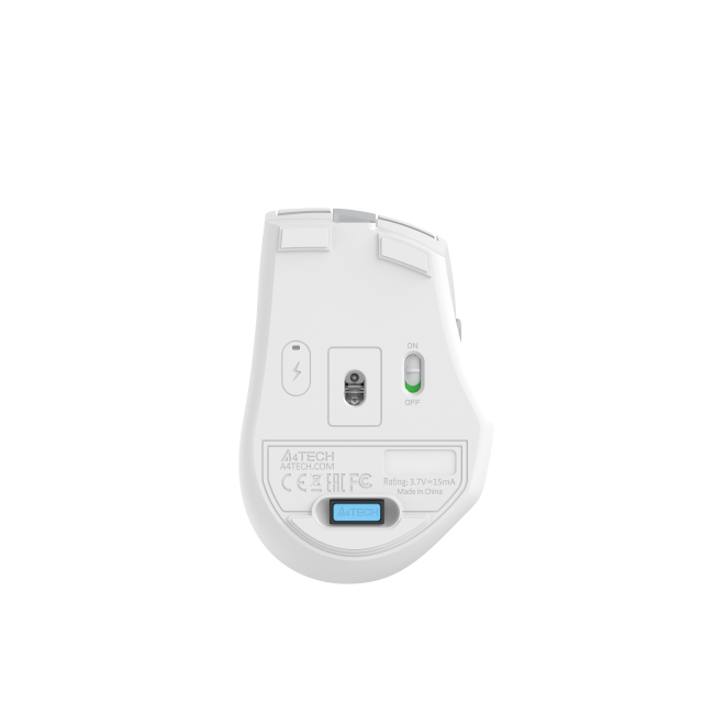 Mишка A4tech FG35CS Plus White Fstyler, оптична (3200 DPI), Wireless, бяла
