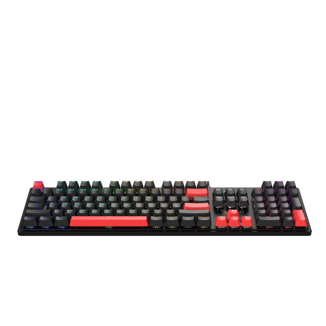 Геймърска механична клавиатура A4tech Bloody S520N Fire, Red Plus Switch, Black, USB