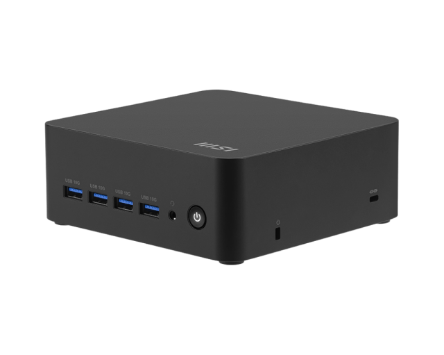 Компютър MSI Cubi Z AI 8M-006BEU, AMD Ryzen 7 8845HS 8C (3.8 / 5.1 GHz, 16MB Cache), AMD Radeon 780M, 16GB DDR5 SODIMM, 1TB SSD M.2 NVMe, Windows 11 Pro