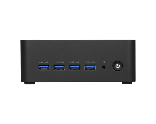 Компютър MSI Cubi Z AI 8M-006BEU, AMD Ryzen 7 8845HS 8C (3.8 / 5.1 GHz, 16MB Cache), AMD Radeon 780M, 16GB DDR5 SODIMM, 1TB SSD M.2 NVMe, Windows 11 Pro