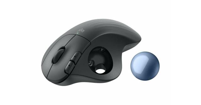 Мишка Logitech ERGO M575S, оптична (2000 dpi), Bluetooth/Wireless, USB, черна, Trackball