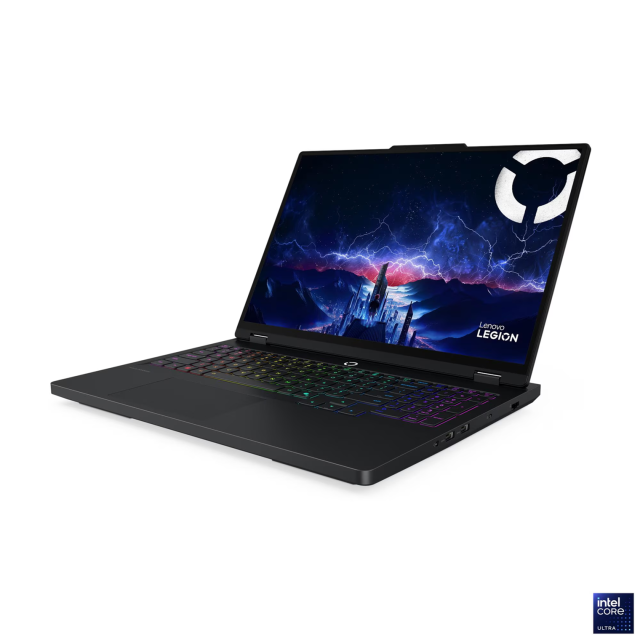 Лаптоп Lenovo Legion Pro 7 16IAX10H, Intel Core Ultra 9 275HX 24C (2.70 / 5.40 GHz, 36MB cache), 16.0" (40.64 cm) WQXGA OLED, NVIDIA GF RTX 5070TI 12GB GDDR7 DLSS 4, 32GB DDR5, 2TB M.2 NVMe SSD, Free DOS