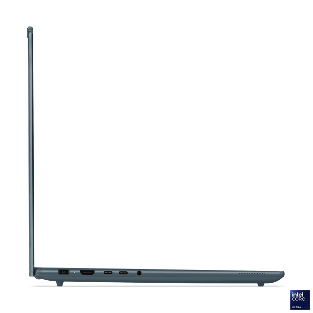 Лаптоп Lenovo Yoga Pro 9 16IAH10, Intel Core Ultra 7 255H 16C (1.5 / 5.1 GHz, 24 MB cache), 16.0" (40.64 cm) 2.8K WQXGA+ OLED Glossy, NVIDIA GF RTX 5050 8GB GDDR7 DLSS 4, 32GB LPDDR5X, 1 TB M.2 NVMe SSD, Windows 11 Home