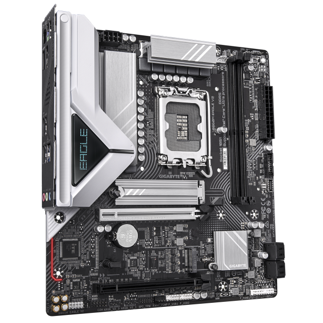 Дънна платка GIGABYTE B860M EAGLE V2, LGA1851, 2x DDR5, 2x M.2, 4x SATA 6Gb/s, HDMI, DP, Micro ATX