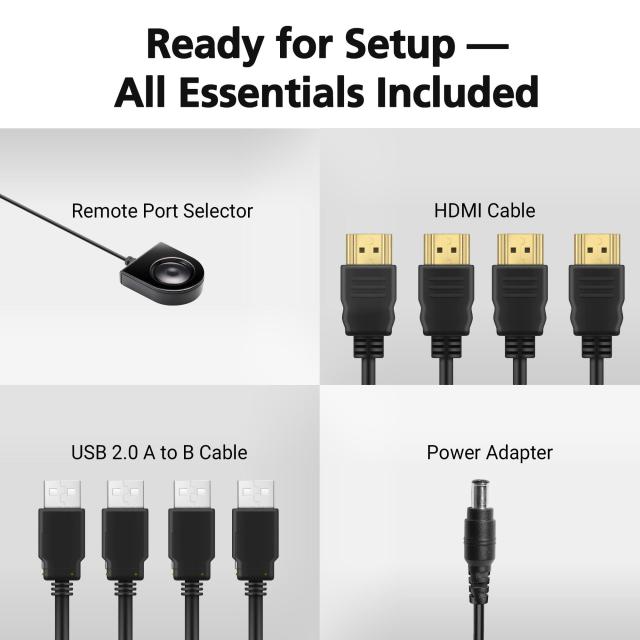 KVM Суич ATEN CS784H, USB, HDMI, 3.5mm jack