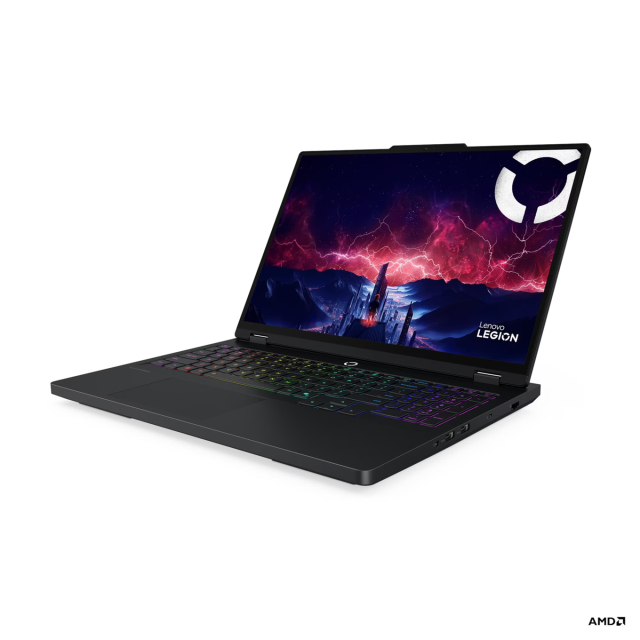 Лаптоп Lenovo Legion Pro 5 16AFR10, AMD Ryzen 9 9955HX 16C (2.5 / 5.4 GHz, 64MB Cache), 16.0" (40.64 cm) WQXGA OLED, 165Hz, NVIDIA GF RTX5070 8GB GDDR7 DLSS 4, 32GB DDR5, 1TB M.2 NVMe SSD, Free DOS