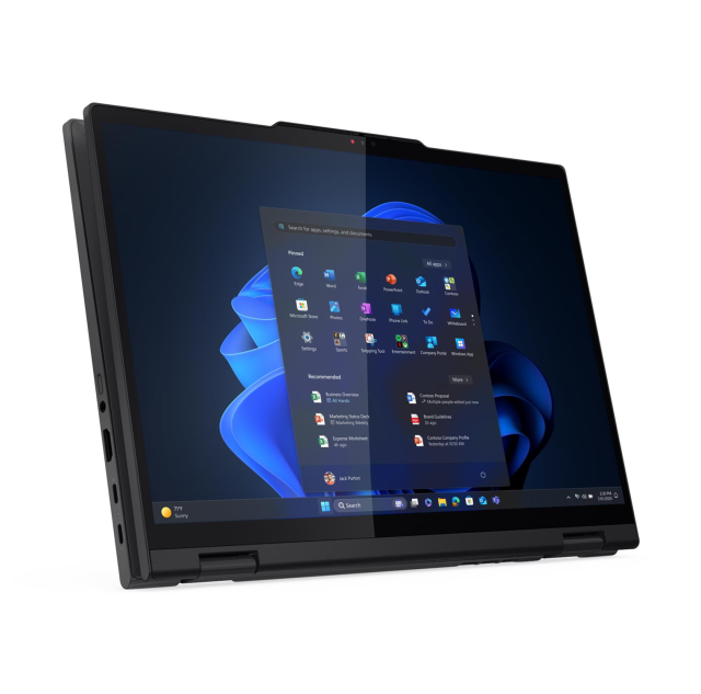 Лаптоп Lenovo ThinkPad T14s 2-in-1 G1, Intel Core Ultra 7 255U 12C (1.7 / 5.2 GHz, 12MB Cache), 14.0" (35.56 cm) WUXGA IPS Anti-reflection, Touchscreen, Intel Graphics 4 Core, 32GB LPDDR5x, 1TB M.2 NVMe SSD, Windows 11 Pro