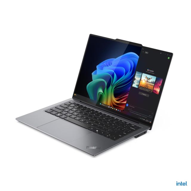 Лаптоп Lenovo ThinkPad X9-14 G1 Aura Edition, Intel Core Ultra 7 258V 8C (2.2 / 4.8 GHz, 12MB Cache), 14.0" (35.56 cm) WUXGA OLED Anti-glareIntel Display, Arc 140V, 32GB LPDDR5x, 1TB M.2 NVMe SSD, Windows 11 Pro