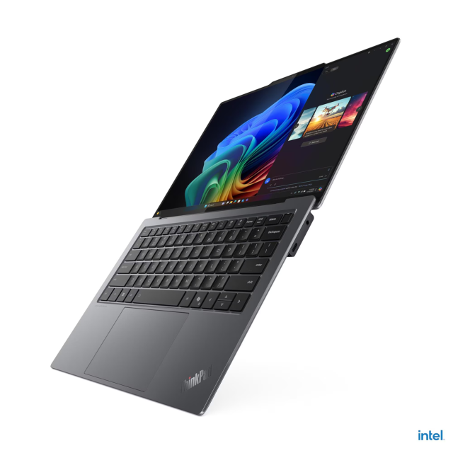 Лаптоп Lenovo ThinkPad X9-14 G1 Aura Edition, Intel Core Ultra 7 258V 8C (2.2 / 4.8 GHz, 12MB Cache), 14.0" (35.56 cm) WUXGA OLED Anti-glareIntel Display, Arc 140V, 32GB LPDDR5x, 1TB M.2 NVMe SSD, Windows 11 Pro