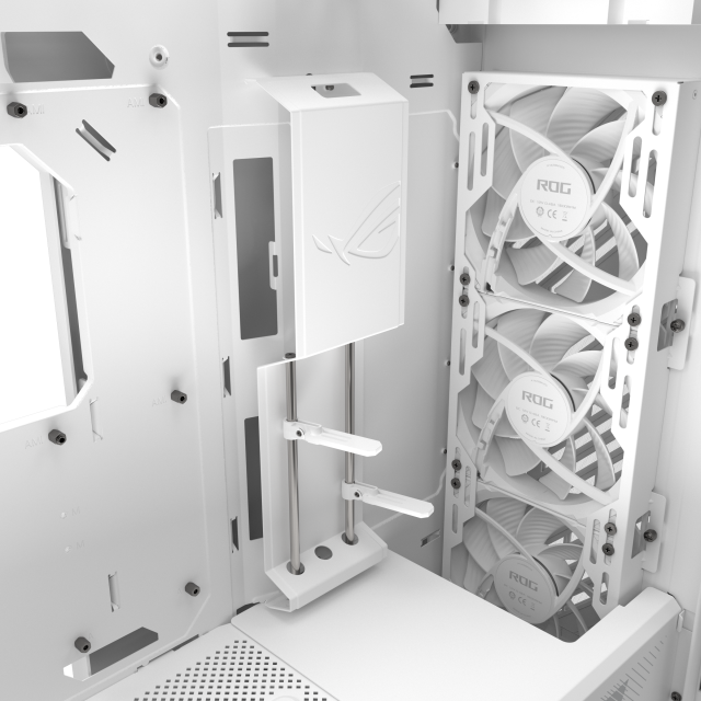 Кутия ASUS ROG Strix Helios II White Edition, Middle Tower, 4 x USB 3.2, 2 x USB 3.2 Type-C, 1 x headphone / Microphone, EATX / ATX / Micro ATX / Mini-ITX, Бяла