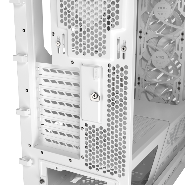 Кутия ASUS ROG Strix Helios II White Edition, Middle Tower, 4 x USB 3.2, 2 x USB 3.2 Type-C, 1 x headphone / Microphone, EATX / ATX / Micro ATX / Mini-ITX, Бяла