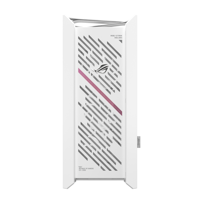 Кутия ASUS ROG Strix Helios II White Edition, Middle Tower, 4 x USB 3.2, 2 x USB 3.2 Type-C, 1 x headphone / Microphone, EATX / ATX / Micro ATX / Mini-ITX, Бяла