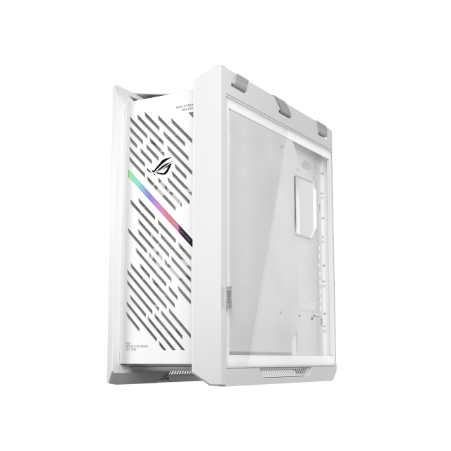 Кутия ASUS ROG Strix Helios II White Edition, Middle Tower, 4 x USB 3.2, 2 x USB 3.2 Type-C, 1 x headphone / Microphone, EATX / ATX / Micro ATX / Mini-ITX, Бяла