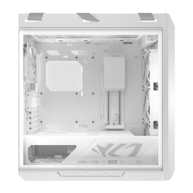 Кутия ASUS ROG Strix Helios II White Edition, Middle Tower, 4 x USB 3.2, 2 x USB 3.2 Type-C, 1 x headphone / Microphone, EATX / ATX / Micro ATX / Mini-ITX, Бяла