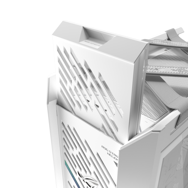 Кутия ASUS ROG Strix Helios II White Edition, Middle Tower, 4 x USB 3.2, 2 x USB 3.2 Type-C, 1 x headphone / Microphone, EATX / ATX / Micro ATX / Mini-ITX, Бяла