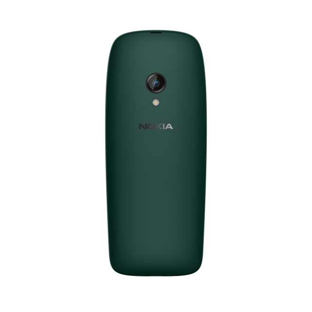 Телефон Nokia 6310 Dual SIM GREEN (2025), 2.8" (7.11 cm) QVGA, 0,3 MP камера, 16MB RAM, 8MB Flash памет (+ microSD), Bluetooth, USB Type-C