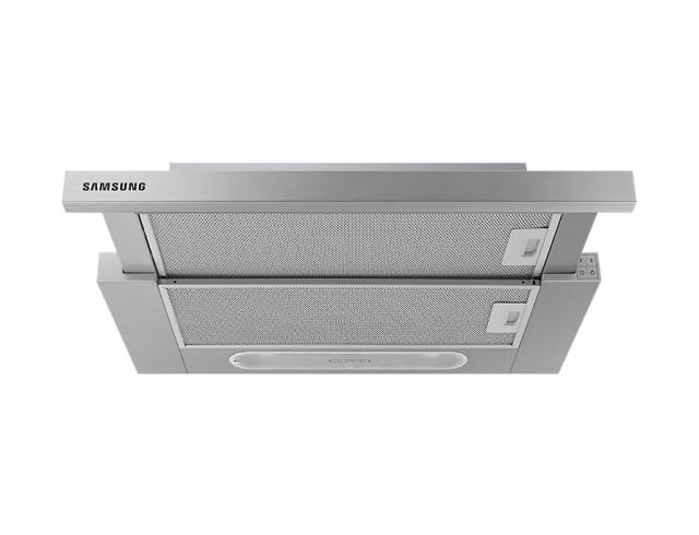 Аспиратор Samsung NK24M1030IS/UR, Wall Mount Telescopic Cooker Hood, Built-in, 60cm, Engine 1, 3 Gears of Extract, Noise Value 71 dBA, Energy Efficiency Class: C, Type of controls - Push button