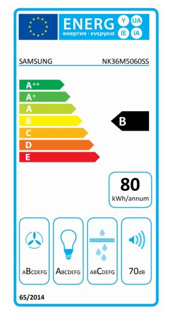 Аспиратор Samsung NK36M5060SS/UR, Wall Mount TShape hob, 90cm, Engine 1, 4 Gears of Extract, Noise Value 70 dBA, Energy Efficiency Class: B, Type of controls - touch control, Inox