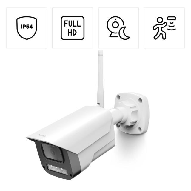 Камера HAMA Wi-Fi 1080p, за външна употреба, IP54, нощно виждане, запис