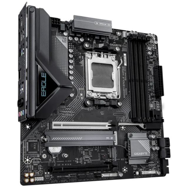 Дънна платка GIGABYTE B850M EAGLE WF6E, AM5, 4x DDR5, 2x M.2, 4x SATA 6Gb/s, WIFI 6E, Bluetooth v5.3, HDMI, DP, mATX