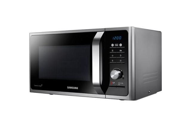 Микровълнова печка Samsung MS23F301TAS, Microwave, 23l, 800W, LED Display, Black/Silver
