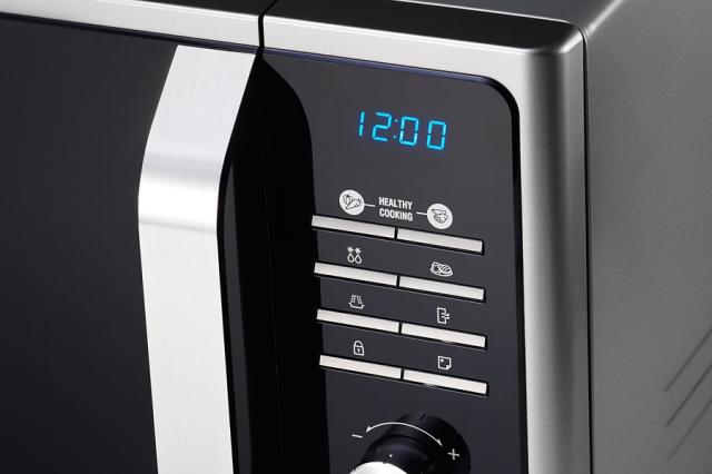 Микровълнова печка Samsung MS23F301TAS, Microwave, 23l, 800W, LED Display, Black/Silver