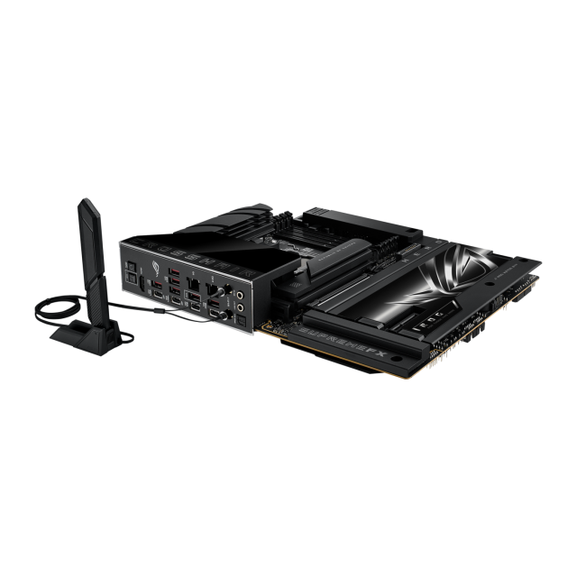 Дънна платка ASUS ROG CROSSHAIR X870E-E HERO BTF WIFI, AM5, 4x DDR5, PCIe 5.0, 5 x M.2 slots, 4 x SATA 6Gb/s, 2x 1 x Ethernet, HDMI, ATX