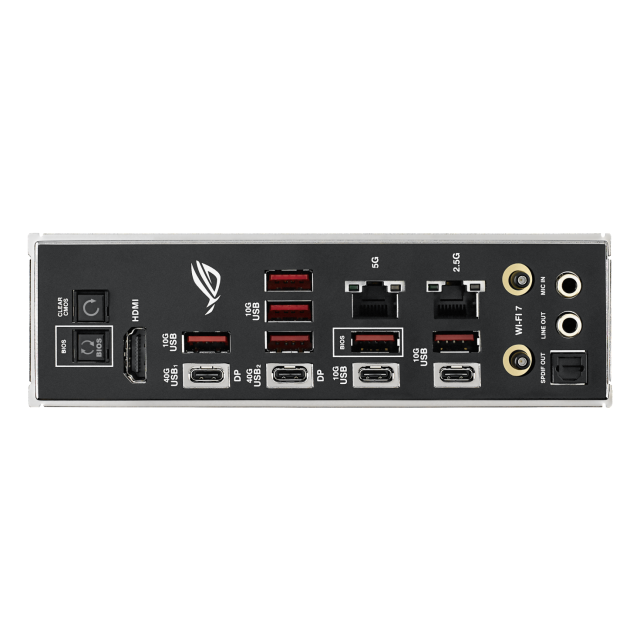 Дънна платка ASUS ROG CROSSHAIR X870E-E HERO BTF WIFI, AM5, 4x DDR5, PCIe 5.0, 5 x M.2 slots, 4 x SATA 6Gb/s, 2x 1 x Ethernet, HDMI, ATX