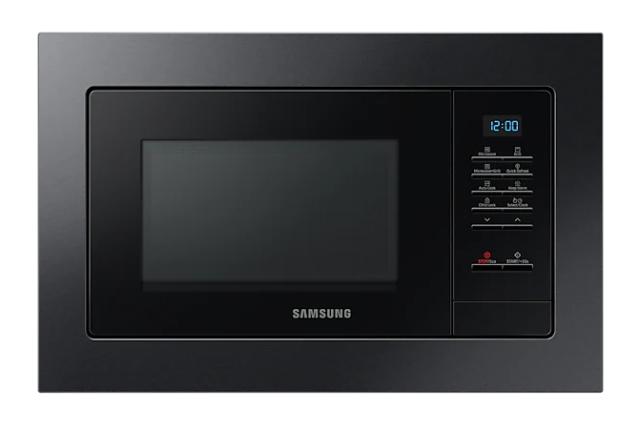 Микровълнова печка Samsung MG23A7013CA/OL, Built-in microwave grill, Ceramic Inside, 23l, 800 W, Blue LED Display, Black door, Black stainless steel frame