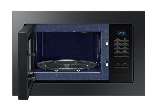 Микровълнова печка Samsung MG23A7013CA/OL, Built-in microwave grill, Ceramic Inside, 23l, 800 W, Blue LED Display, Black door, Black stainless steel frame