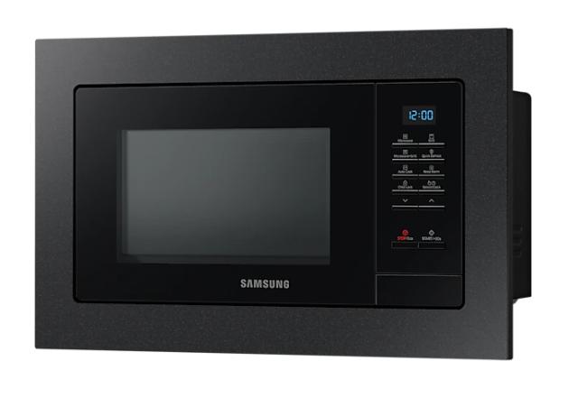 Микровълнова печка Samsung MG23A7013CB/OL, Built-in microwave grill, Ceramic Inside, 23l, 800 W, Blue LED Display, Black door, Black frame