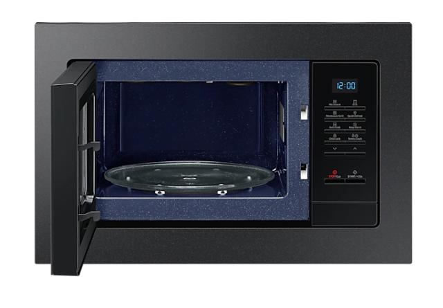 Микровълнова печка Samsung MG23A7013CB/OL, Built-in microwave grill, Ceramic Inside, 23l, 800 W, Blue LED Display, Black door, Black frame