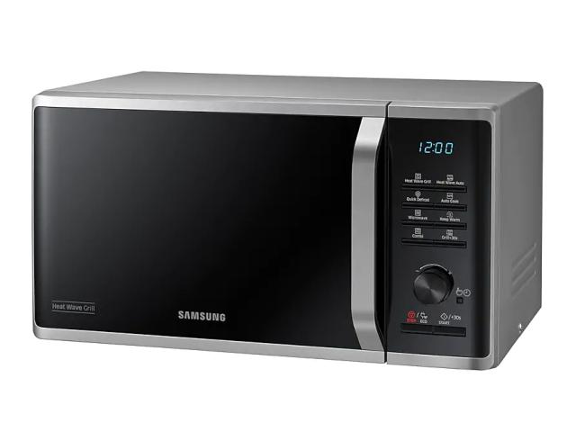 Микровълнова печка Samsung MG23K3575AS/OL, Microwave, 23l, Grill, 800W, LED Display, Silver