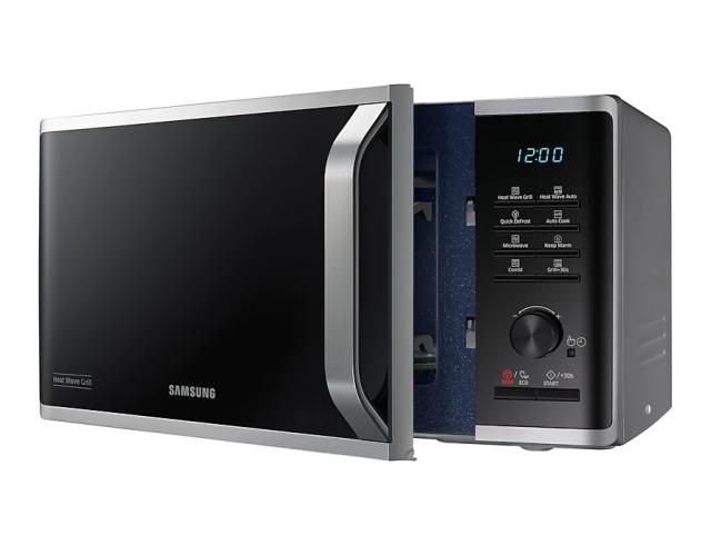 Микровълнова печка Samsung MG23K3575AS/OL, Microwave, 23l, Grill, 800W, LED Display, Silver