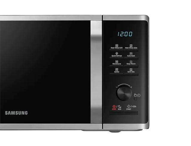 Микровълнова печка Samsung MG23K3575AS/OL, Microwave, 23l, Grill, 800W, LED Display, Silver