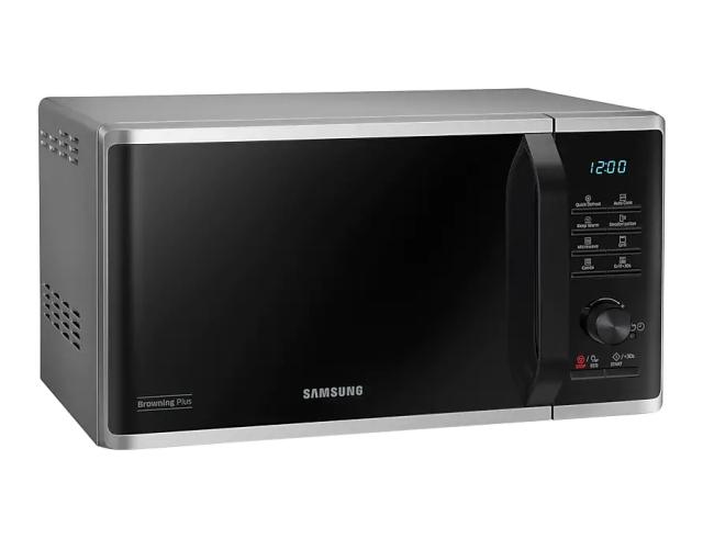Микровълнова печка Samsung MG23K3515AS/OL, Microwave, 23l, Grill, 800W, LED Display, Silver