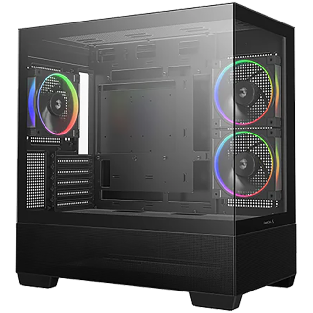 Кутия DeepCool CG380-3F, Mid Tower, 2x USB 3.0, 1x USB Type-C, 1x Audio, Mini-ITX / Micro-ATX
