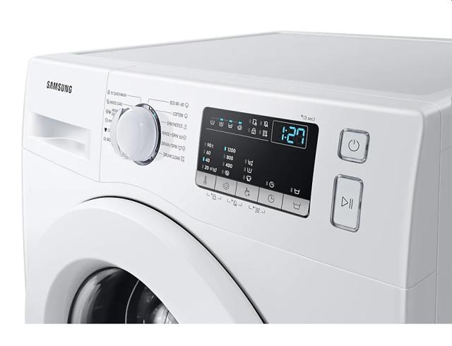 Пералня Samsung  WW80T4020EE/LE, Washing machine 8kg, 1200 rpm, Energy Efficiency D, Digital Inverter Technology, Spin Efficiency B, Hygiene Steam, White