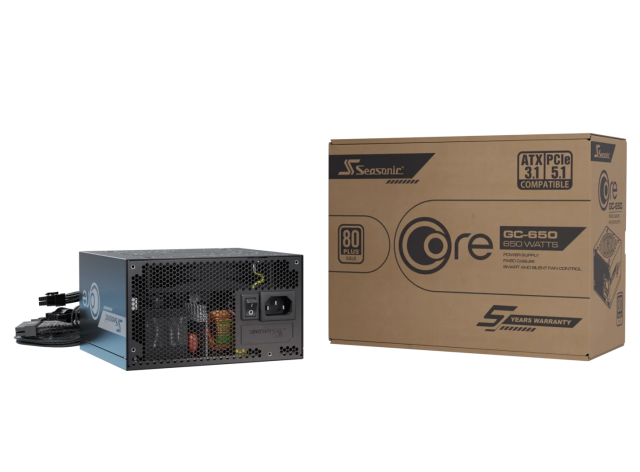 Захранване SEASONIC CORE GC-650, 80 PLUS Gold