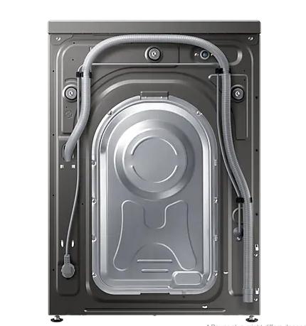 Пералня Samsung WW80T4540AX/LE, Washing Machine, 8 kg, 1400 rpm,  Energy Efficiency D, Add Wash,  Hygiene Steam, Spin Efficiency A, WiFi, Stainless steel, Black door