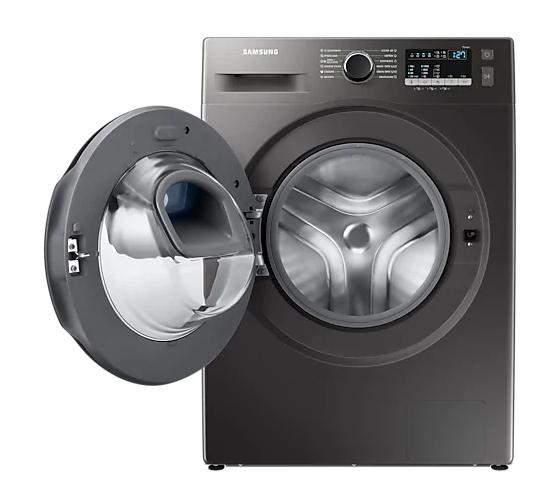 Пералня Samsung WW80T4540AX/LE, Washing Machine, 8 kg, 1400 rpm,  Energy Efficiency D, Add Wash,  Hygiene Steam, Spin Efficiency A, WiFi, Stainless steel, Black door