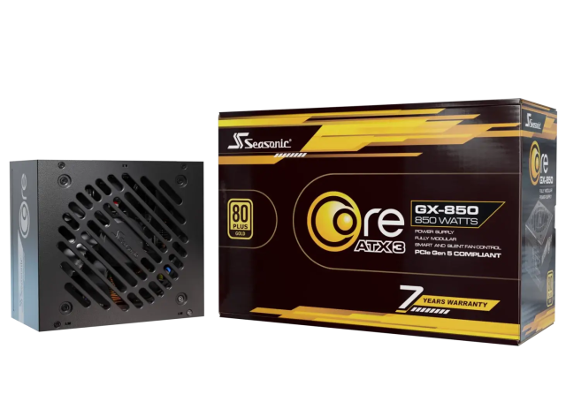 Захранване SEASONIC CORE GX-850 850W, ATX 3.1, 80 Plus Gold, Fully Modular