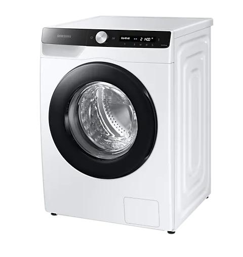 Пералня Samsung WW80T504DAE/S7, Washing Machine,  8 kg, 1400 rpm,  Energy Efficiency B, Eco Bubble, Hygiene Steam, Spin Efficiency B,  White, Black door