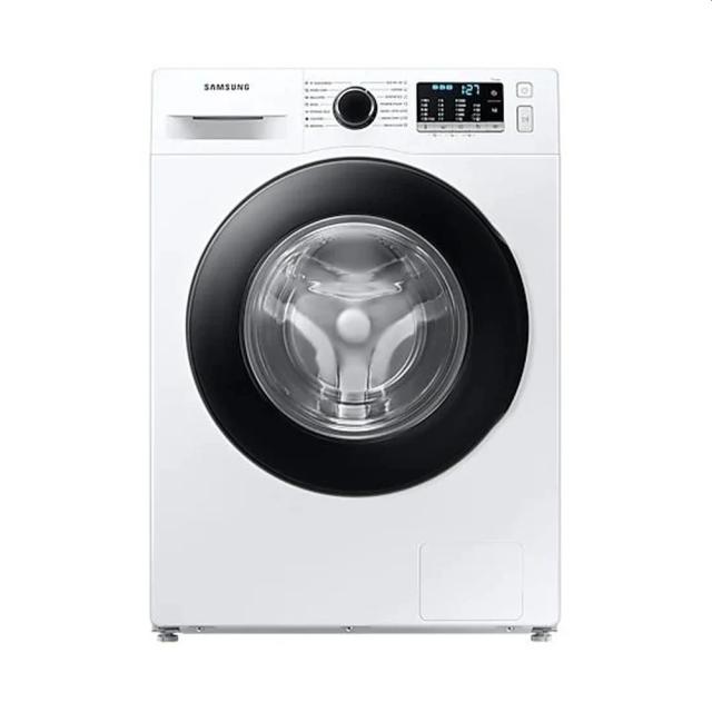 Пералня Samsung WW80AA126AE/LE, Washing Machine,  8 kg, 1200 rpm,  Energy Efficiency E, Eco Bubble, Bubble Soak, Hygiene Steam, Smart Check, Volt Control, Spin Efficiency B,  White, Black door