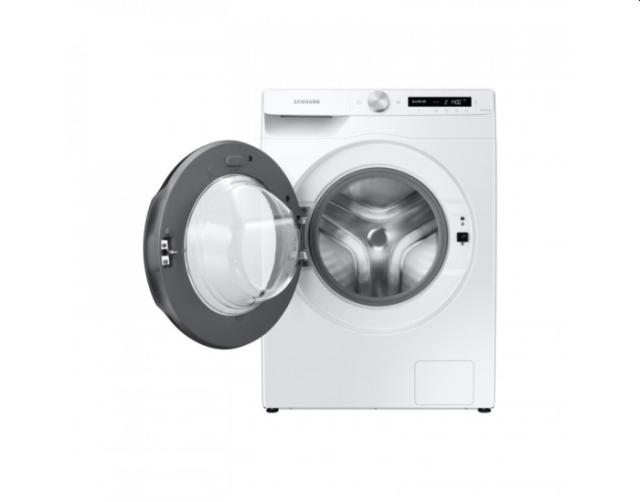 Пералня Samsung WW80T534DAW/S7, Washing Machine, 8 kg, 1400 rpm,  Energy Efficiency B, AI Control, Eco Bubble, Bubble Soak, Hygiene Steam, Spin Efficiency B, WiFi , Smart Things, White, Black door