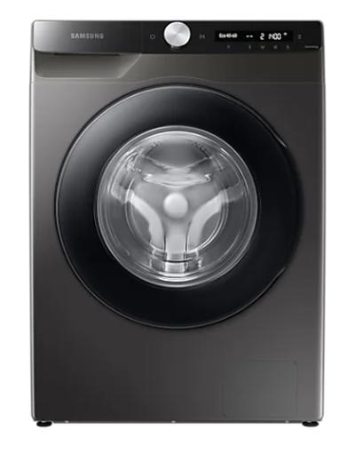Пералня Samsung WW80T534DAX/S7,  Washing Machine, 8 kg, 1400 rpm,  Energy Efficiency B, AI Control, Eco Bubble, Bubble Soak, Hygiene Steam, Spin Efficiency B, WiFi , Smart Things,  Stainless steel, Black door