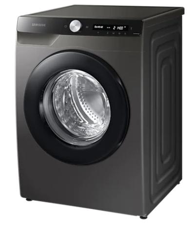 Пералня Samsung WW80T534DAX/S7,  Washing Machine, 8 kg, 1400 rpm,  Energy Efficiency B, AI Control, Eco Bubble, Bubble Soak, Hygiene Steam, Spin Efficiency B, WiFi , Smart Things,  Stainless steel, Black door