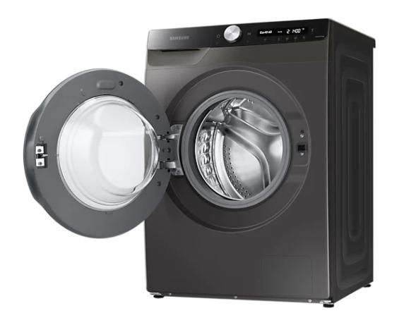 Пералня Samsung WW80T534DAX/S7,  Washing Machine, 8 kg, 1400 rpm,  Energy Efficiency B, AI Control, Eco Bubble, Bubble Soak, Hygiene Steam, Spin Efficiency B, WiFi , Smart Things,  Stainless steel, Black door